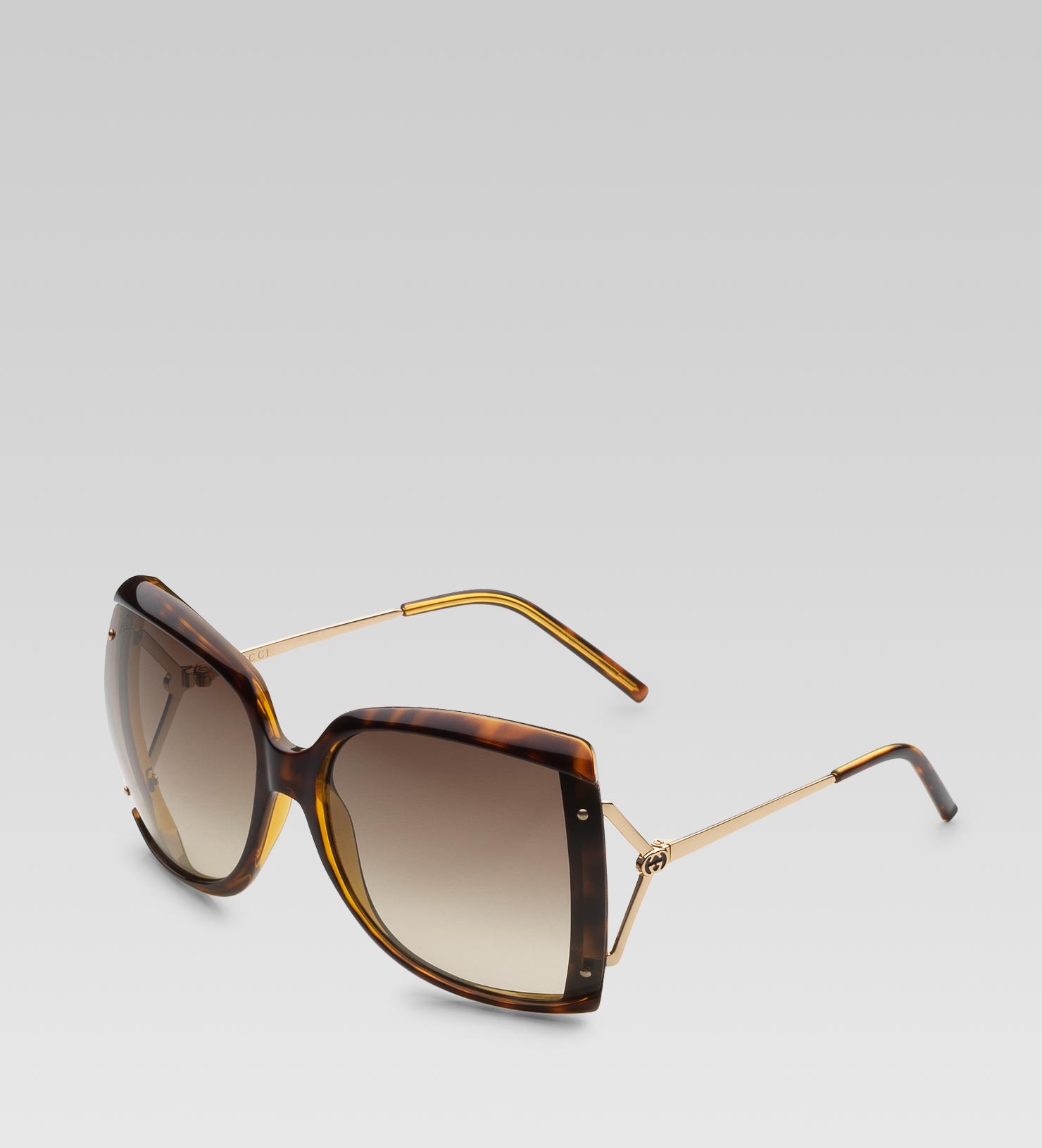 gucci large frame glasses
