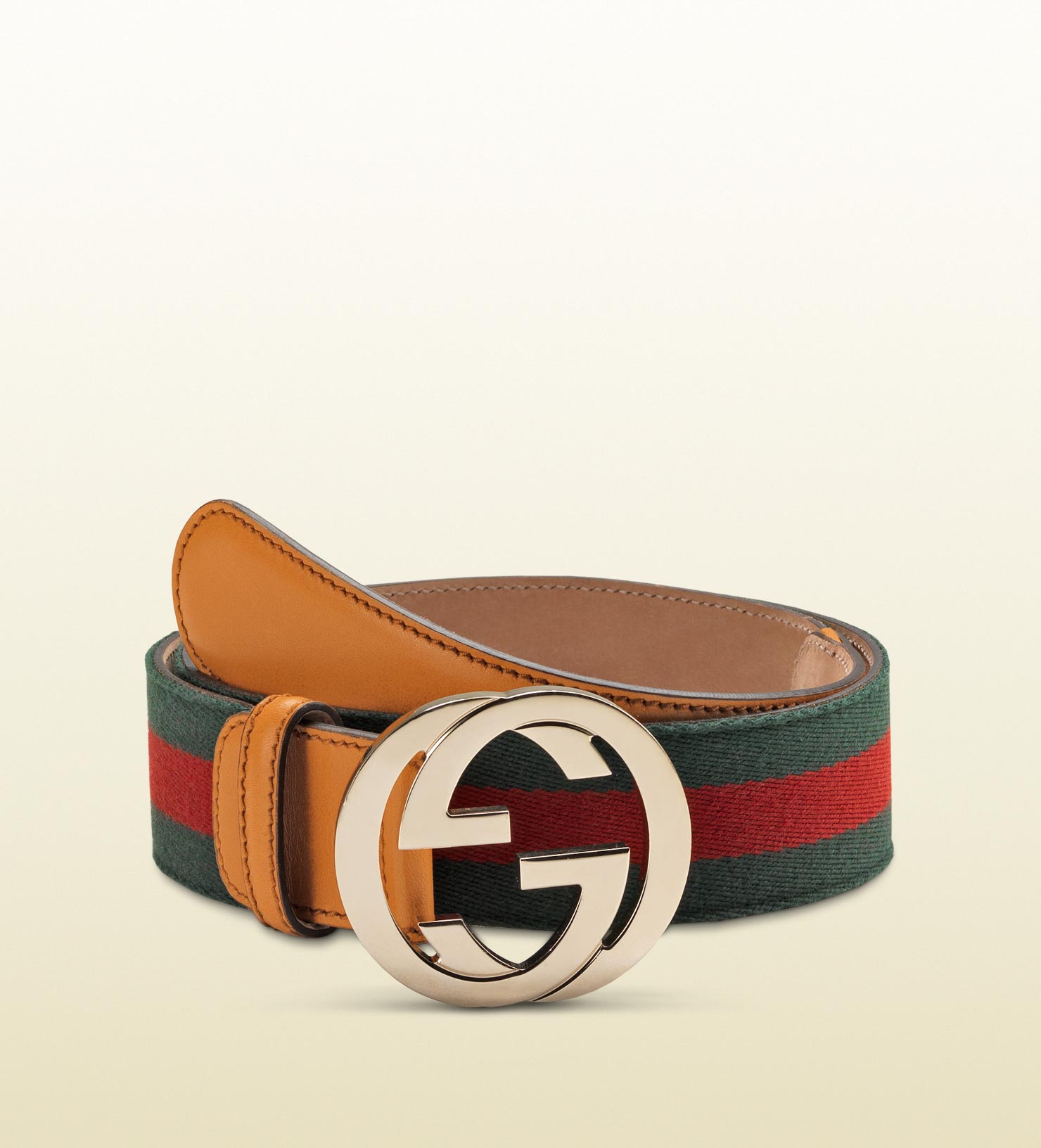 Gucci Signature Web Belt With Interlocking G Buckle in ...