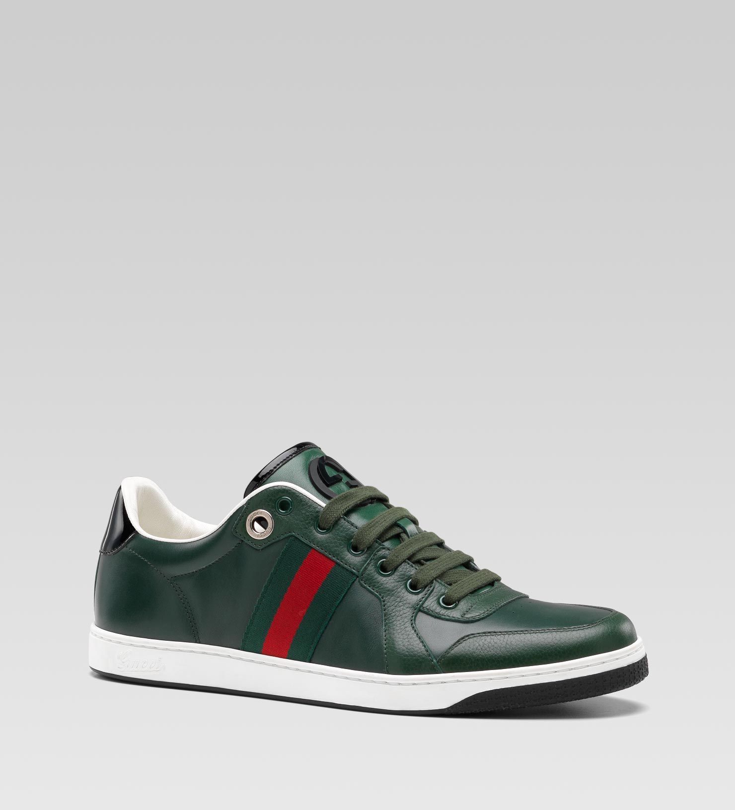 Gucci Laceup Trainer with Interlocking 
