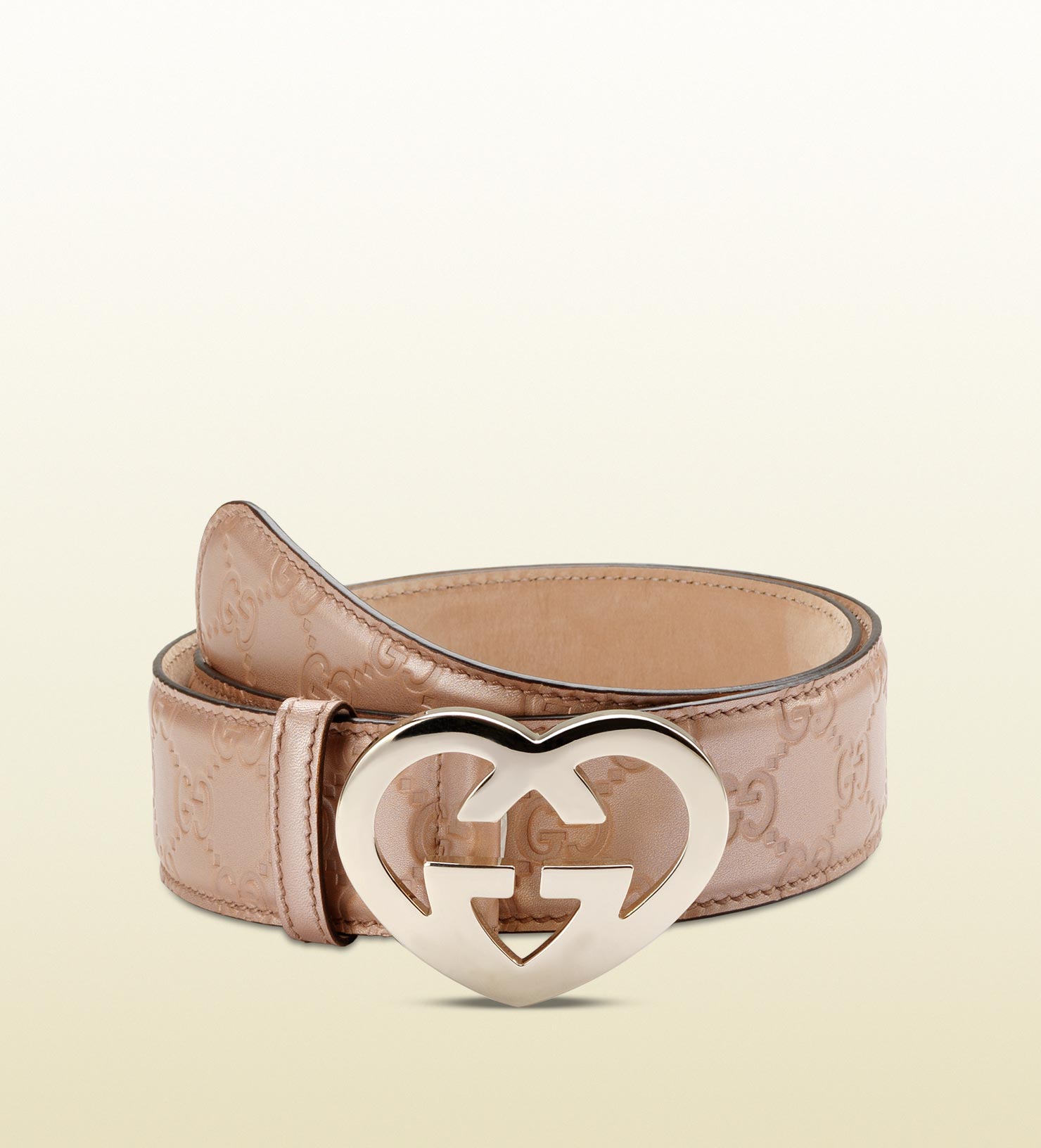 heart shaped gucci belt