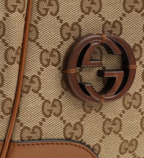 Gucci Brick Lane Original Gg Canvas Tote in Brown (beige) | Lyst
