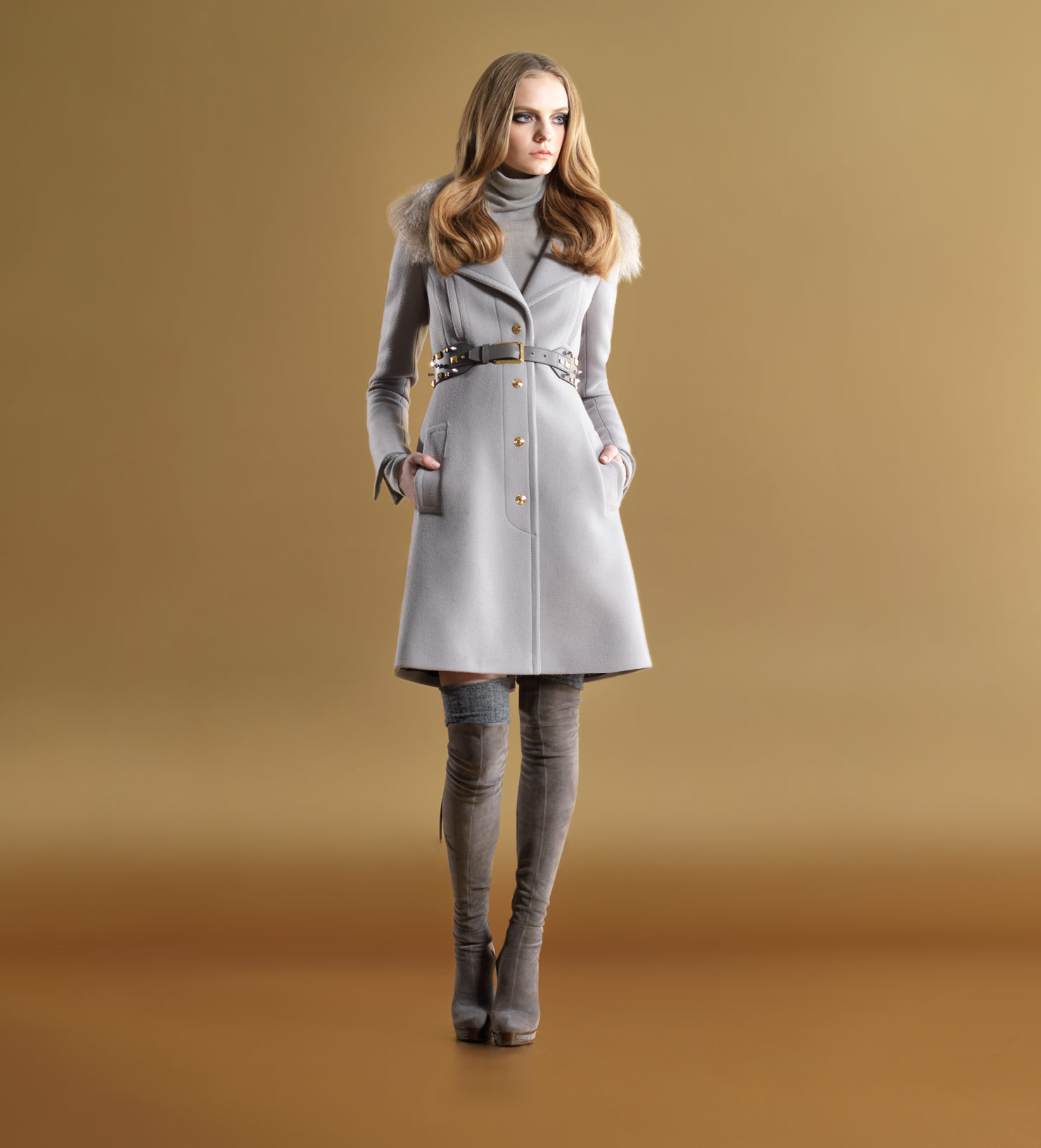 gucci grey coat