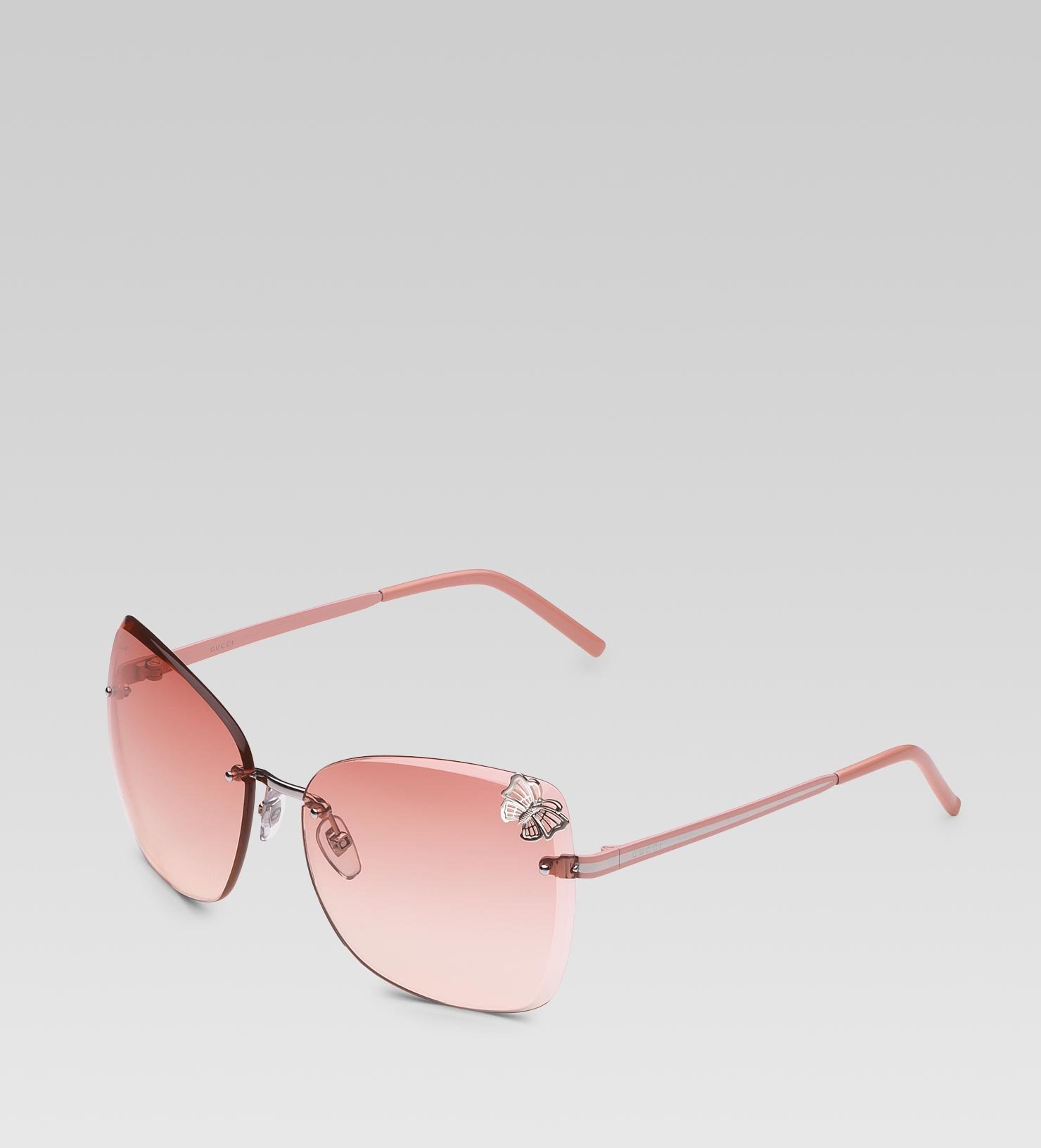 Gucci Medium Butterfly Frame Sunglasses 