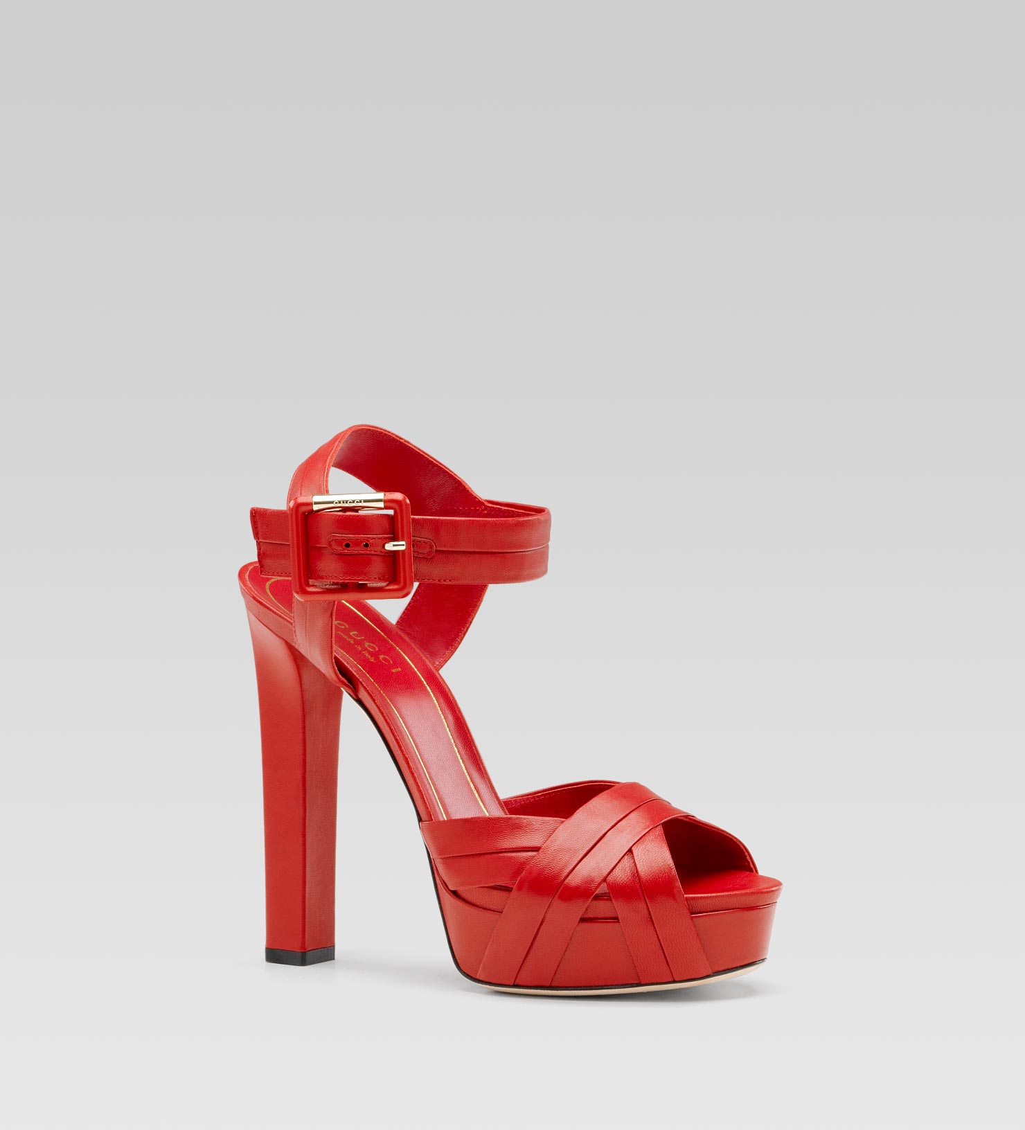 gucci red high heels
