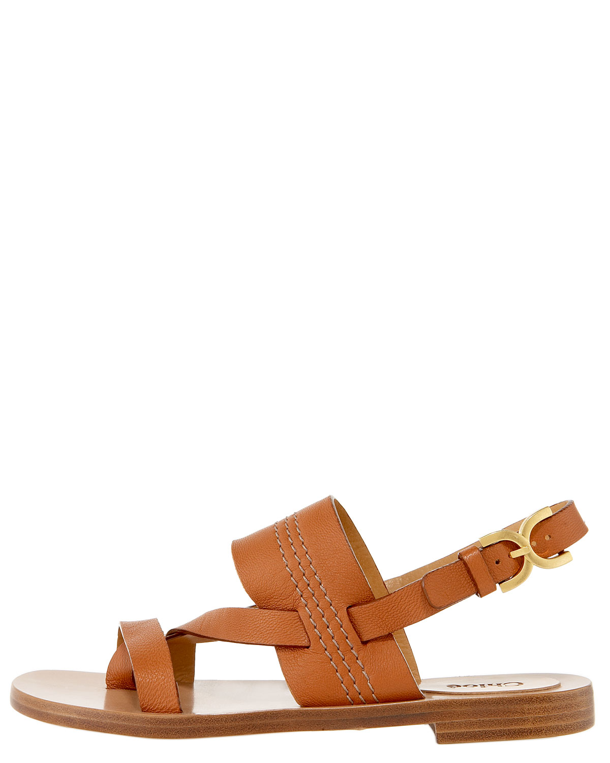 chloé c leather slingback sandals