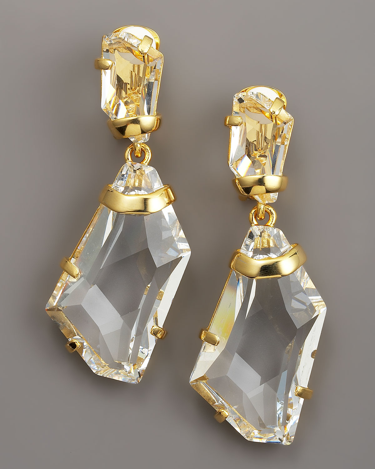 Lyst Kenneth Jay Lane Crystal Drop Earrings Gallery