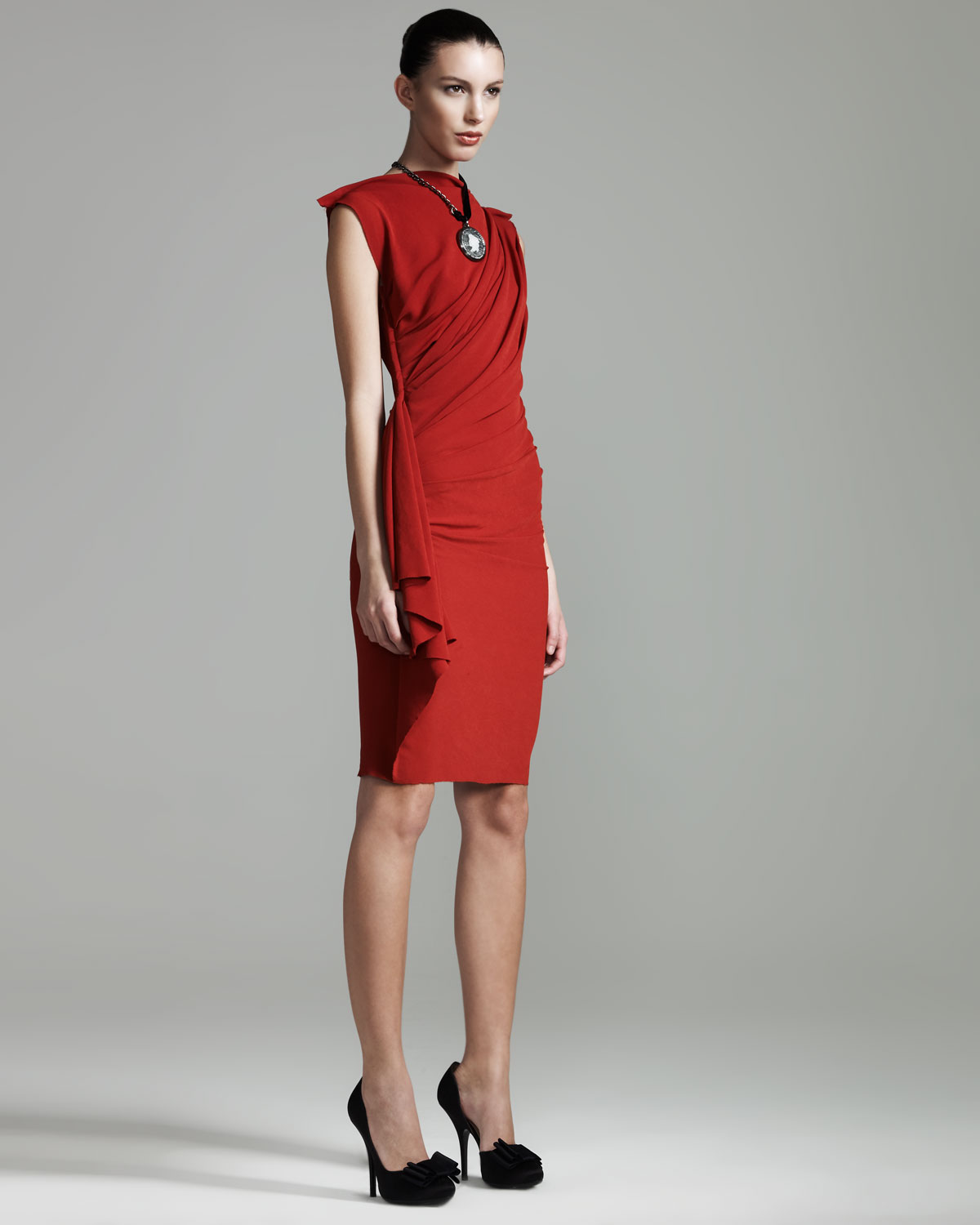 lanvin red dress