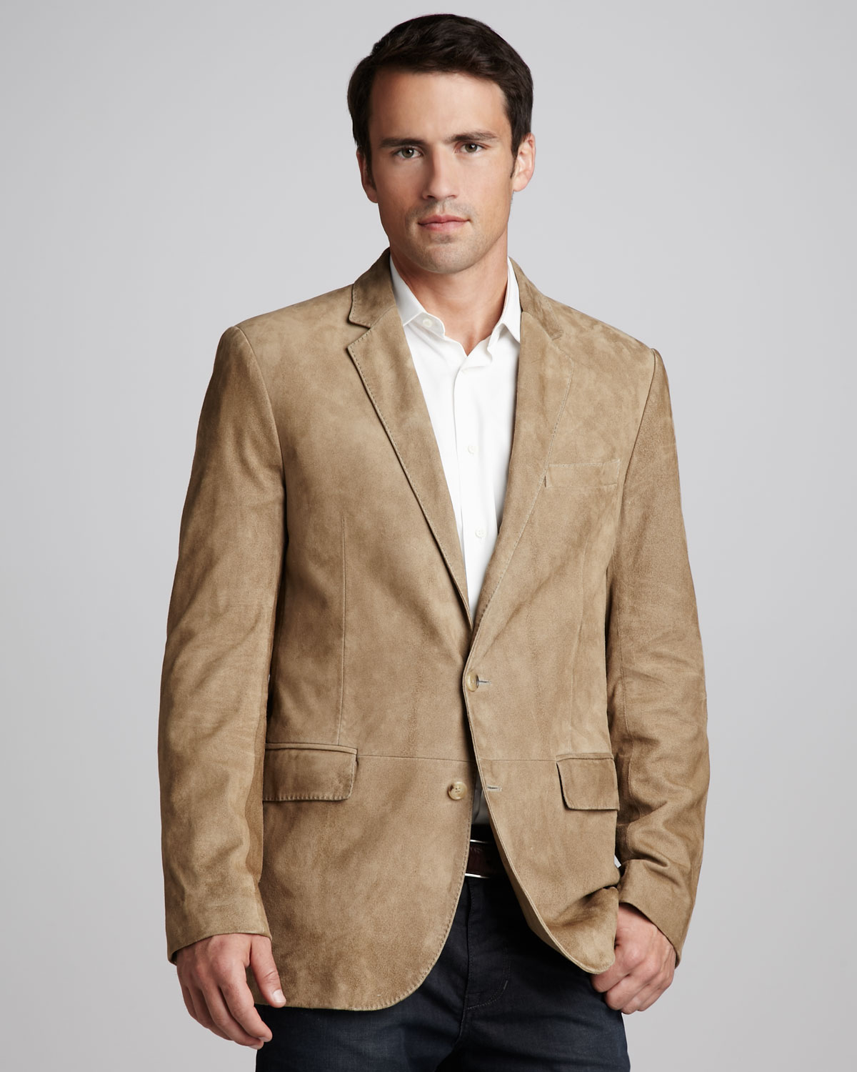 ralph lauren suede sport coat