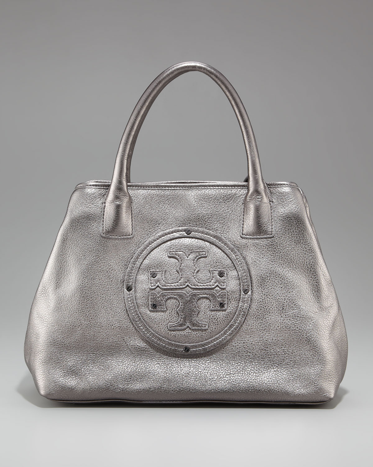 tory burch metallic tote