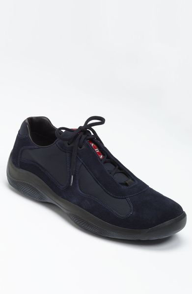 Prada Americas Cup Sneaker in Blue for Men (dark blue/ blue) | Lyst