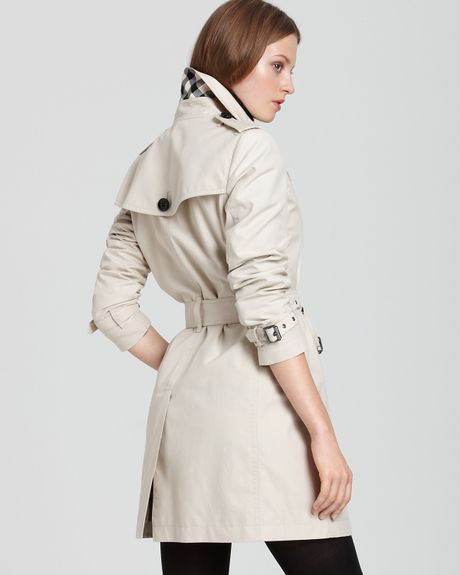 Burberry Brit Double Breasted Trench in Beige (trench) | Lyst