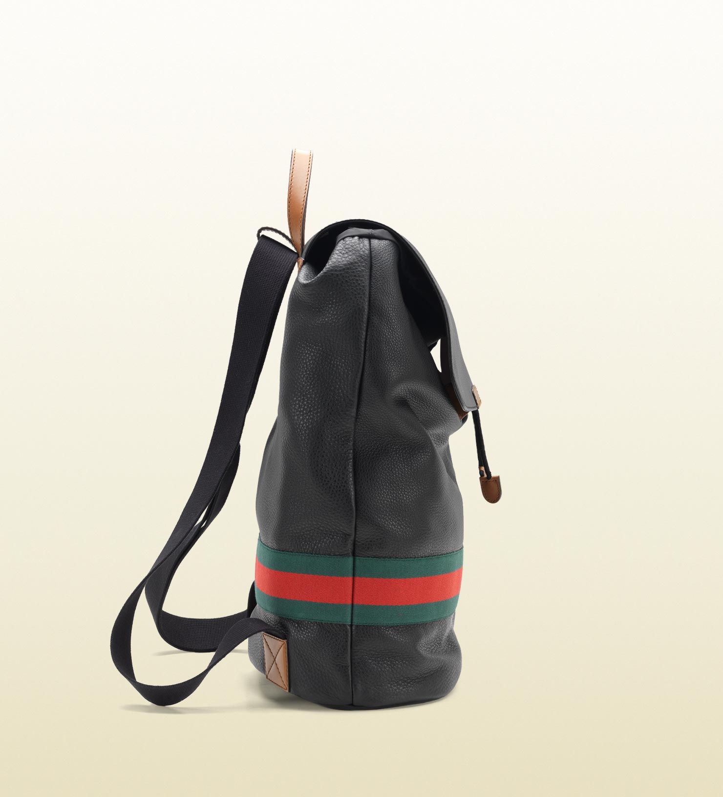 Gucci Signature Web Backpack in Black for Men - Lyst