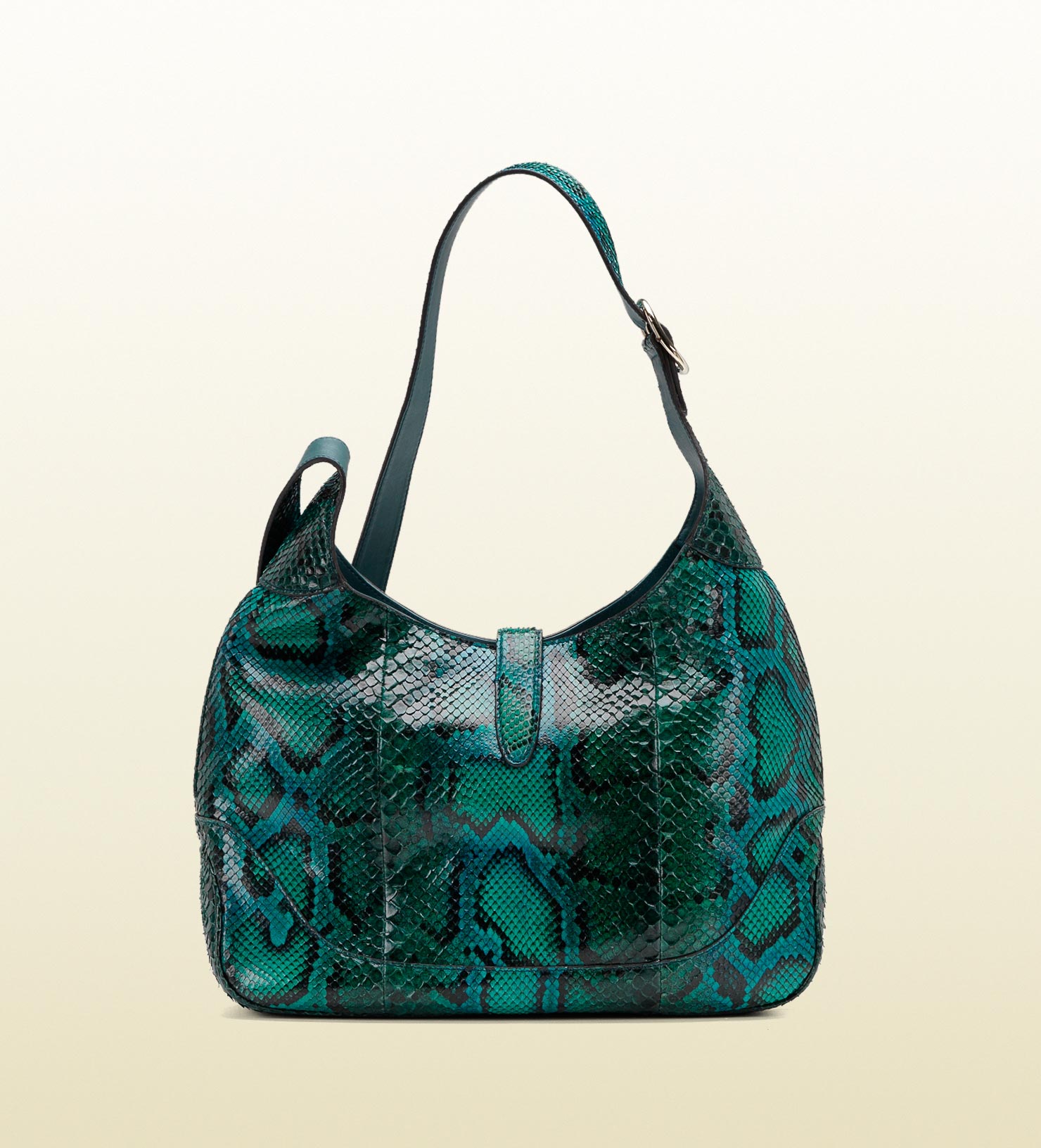 Lyst Gucci Jackie Malachite Green Color Python Shoulder Bag in Green