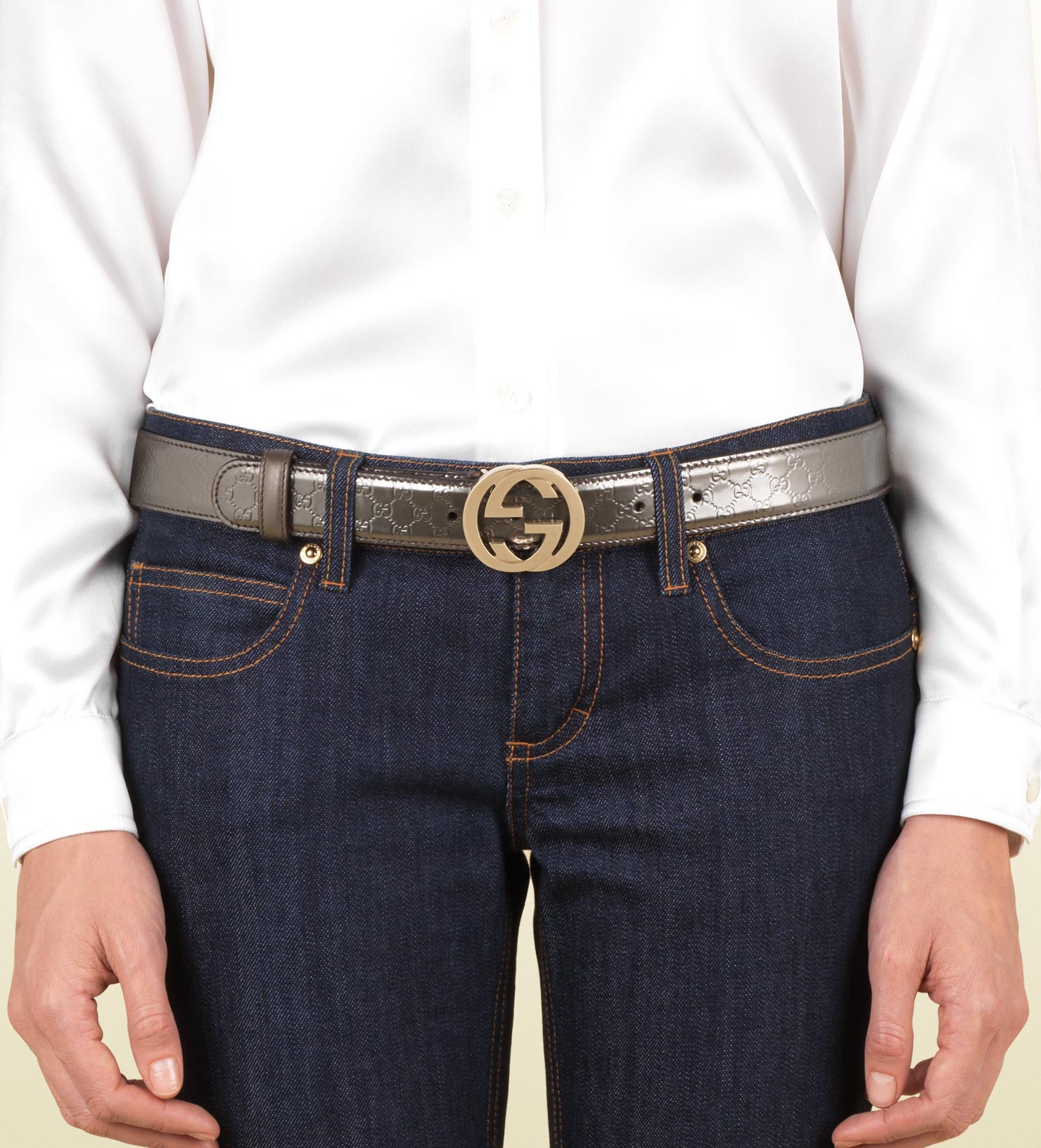 gucci interlocking g belt womens