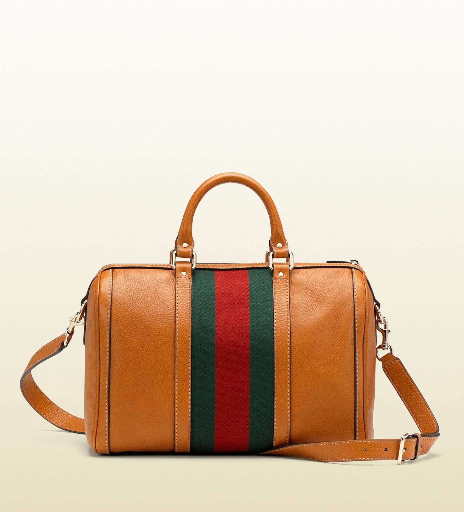 Gucci Vintage Brown Boston Bag with Bamboo Handles - The Tanpopo Room