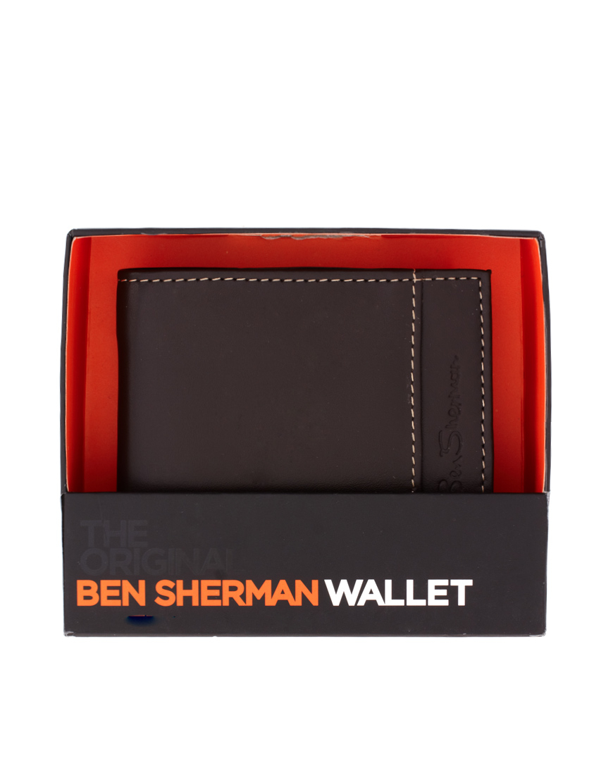 Ben Sherman Wallet with Union Jack Print in Black for Men | Lyst