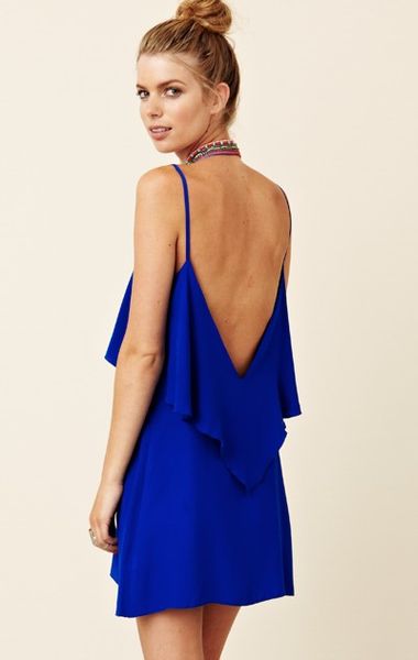 Blu Moon Silk Summer Lovin Dress in Blue (cobalt) | Lyst