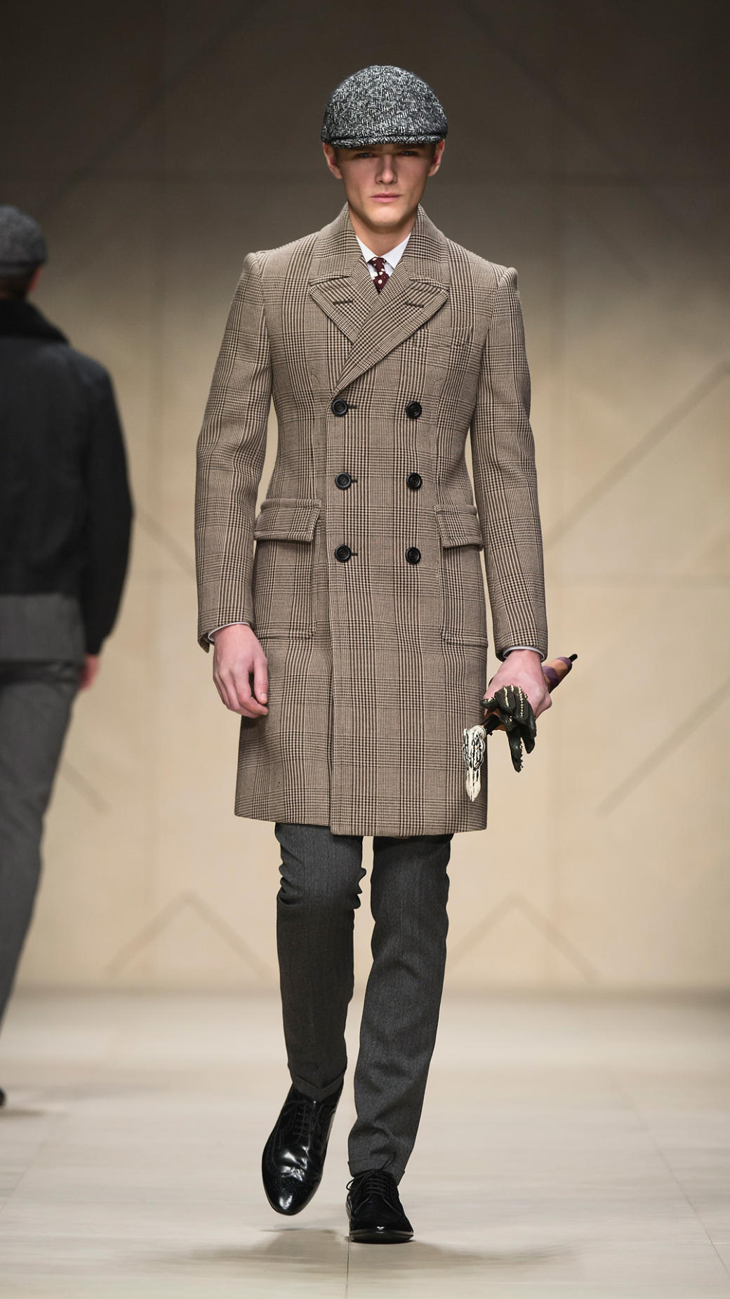 Lyst - Burberry Prorsum Wool Tailored Chesterfield Coat in Natural for Men