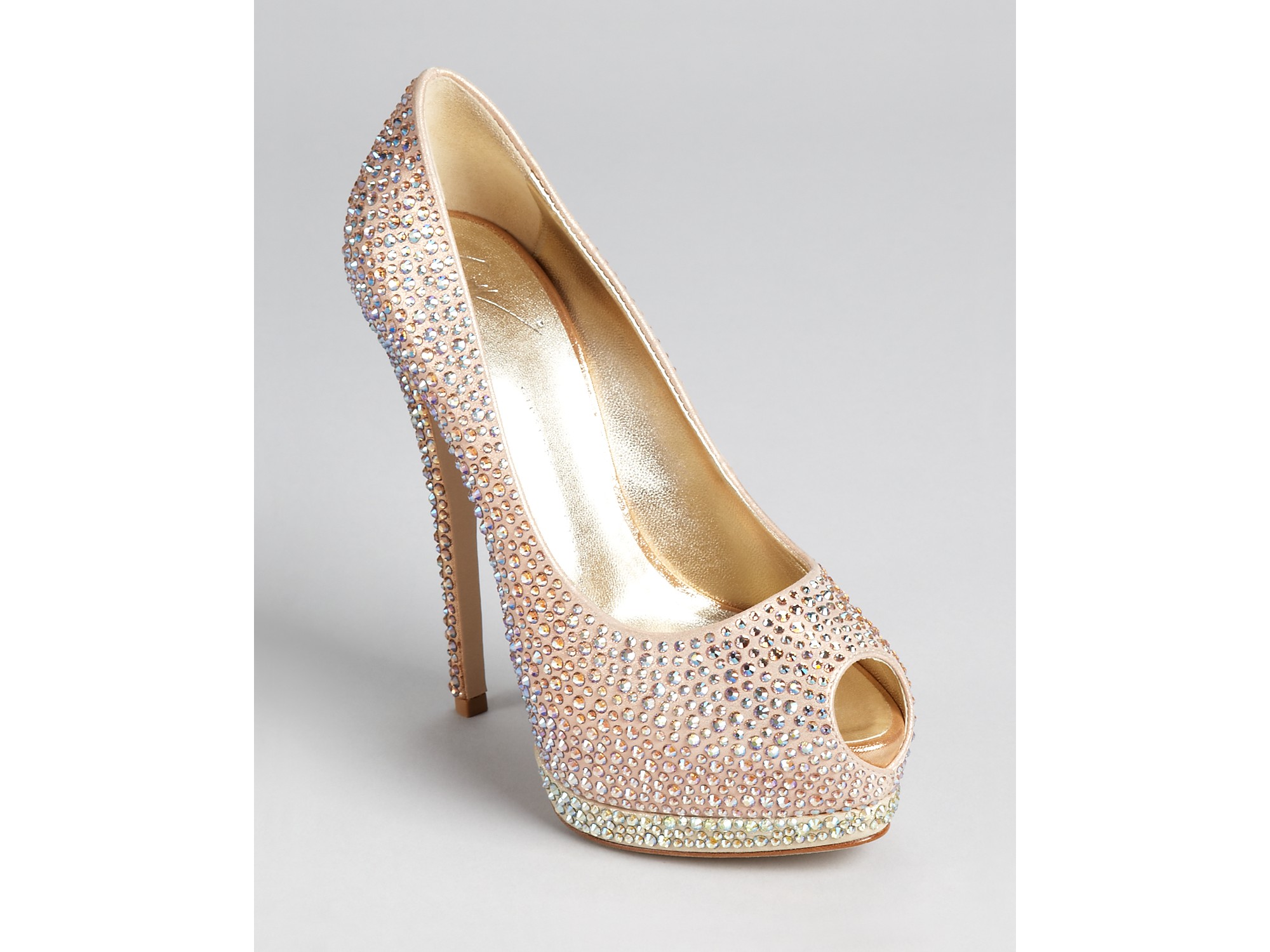 pumps with crystals