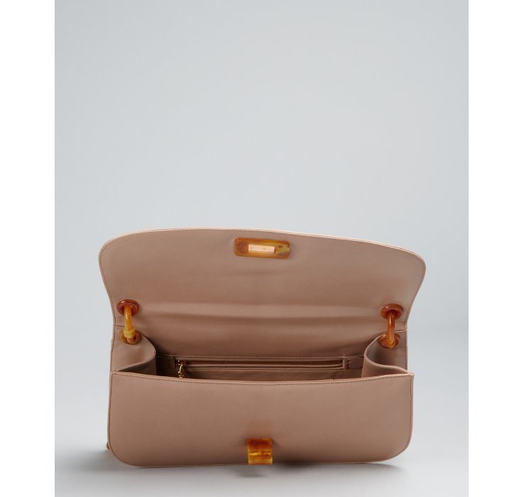 prada pochette in canvas marrone  
