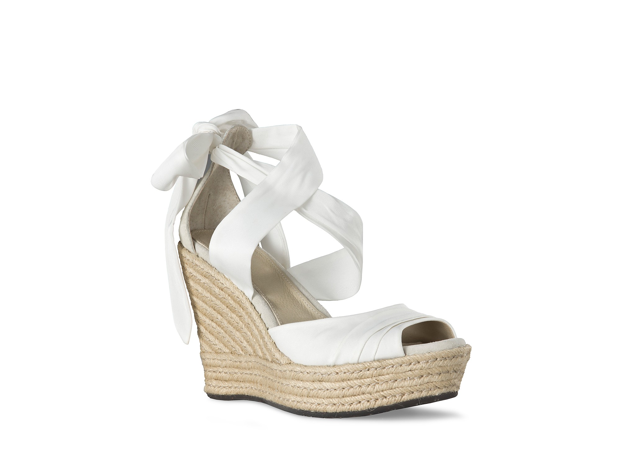 white wrap sandals