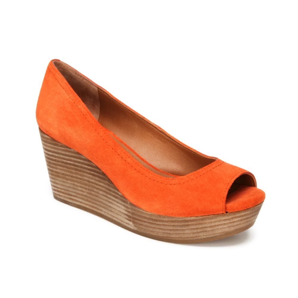 lucky brand suede wedges