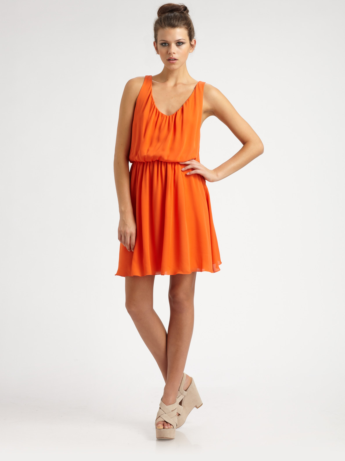 alice and olivia silk dress