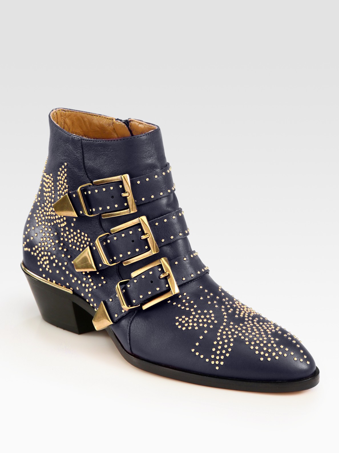 chloe buckle boots