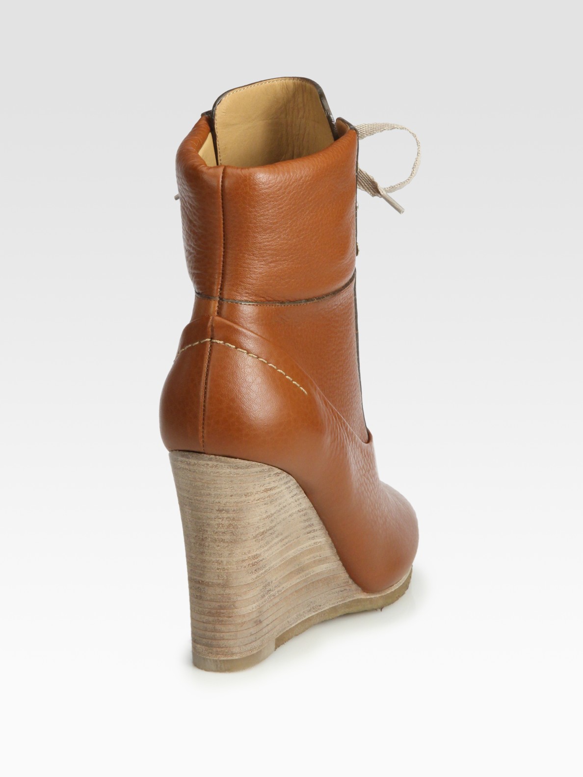 tan wedge ankle boots