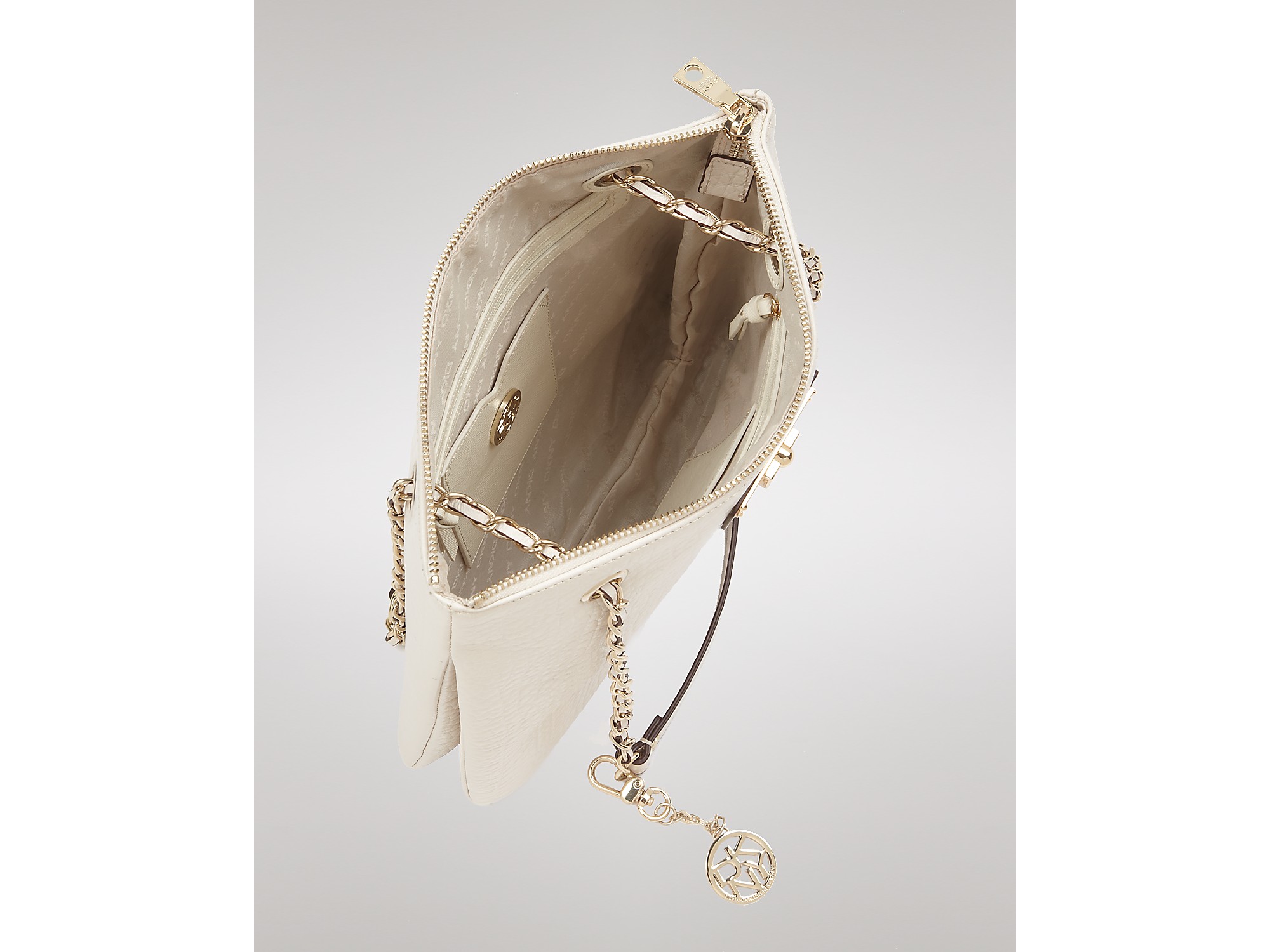 DKNY Shoulder Bag Chain Strap Convertible Leather in Orange Lyst