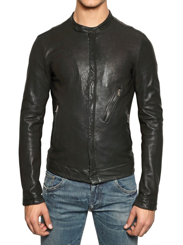 Lyst Dolce Gabbana Nappa Biker Leather Jacket In Black For Men Gallery