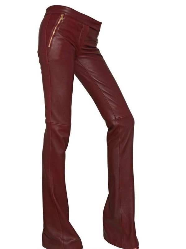 bordeaux flared pants