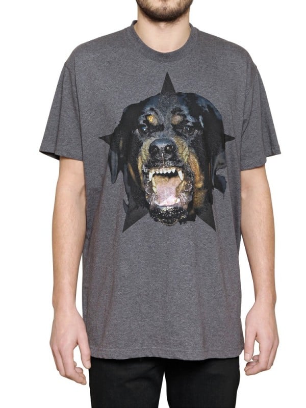 Givenchy Star Rottweiler Jersey Oversized Tshirt in Gray for Men | Lyst