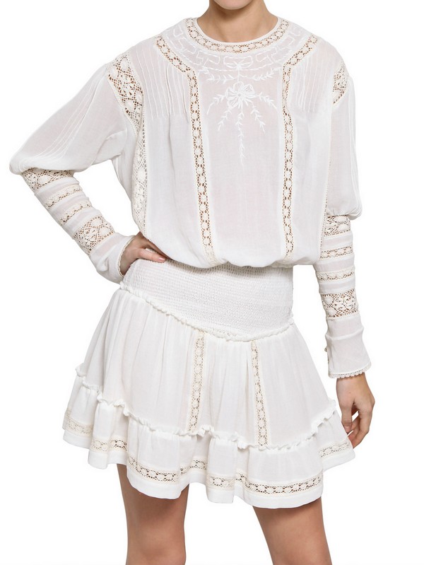 isabel marant white lace dress