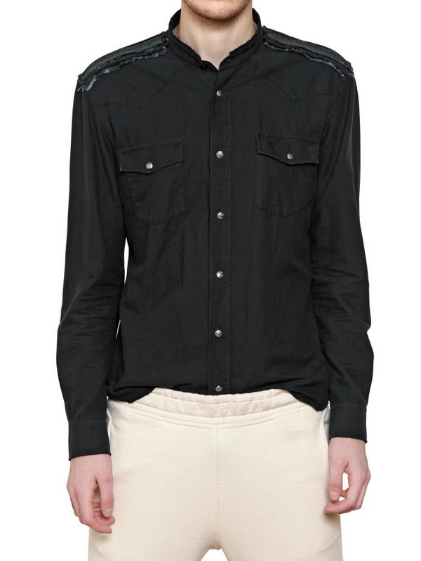 balmain military shirt