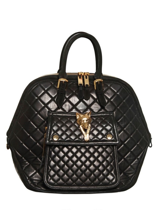 burberry prorsum black quilted leather with suede fox bag product 2 3854892 109702857