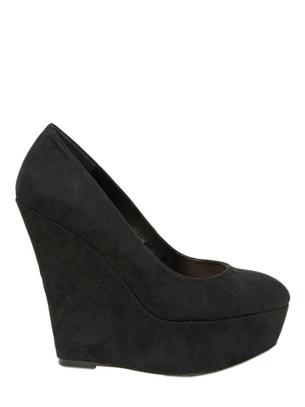 kurt geiger wedges black