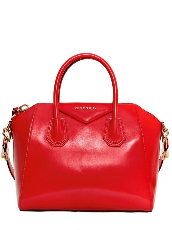 Lyst - Givenchy Small Antigona Shiny Smooth Leather Bag in Red