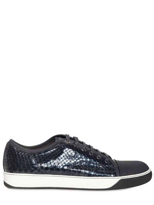 lanvin snakeskin sneakers