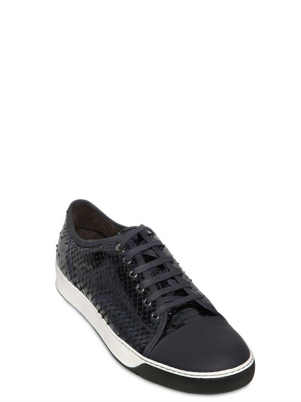 lanvin python sneakers