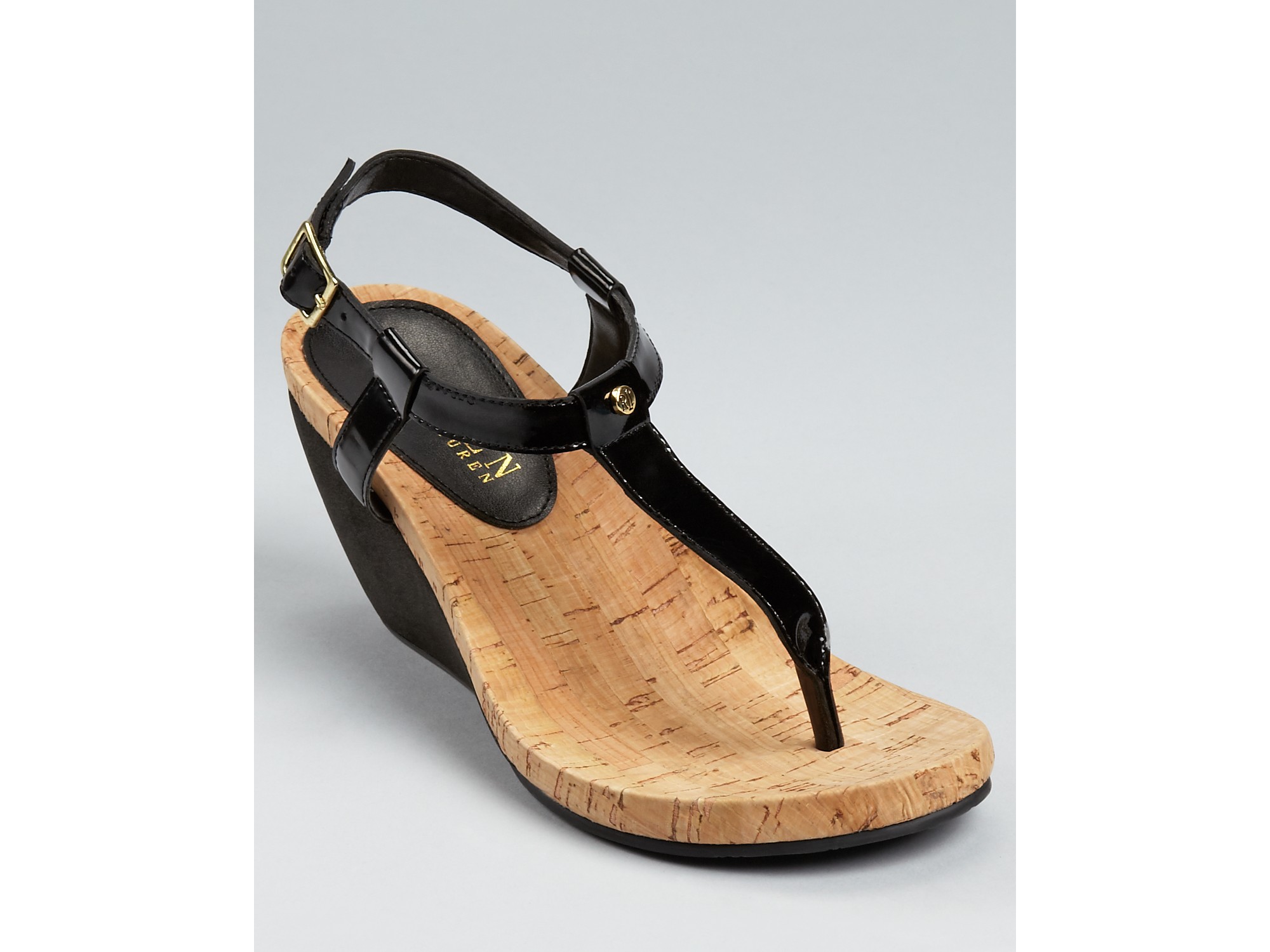 ralph lauren thong wedge sandals