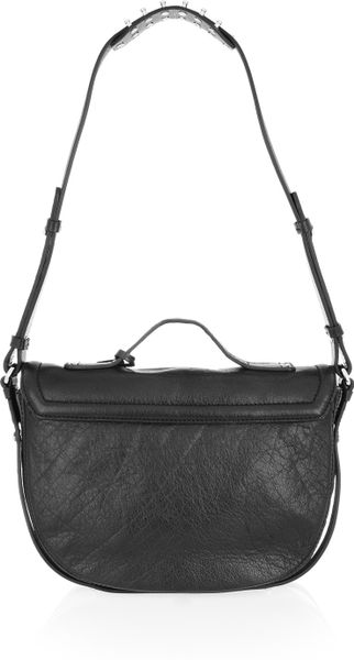 Mcq By Alexander Mcqueen Clerkenwell Leather Shoulder Bag in Black | Lyst