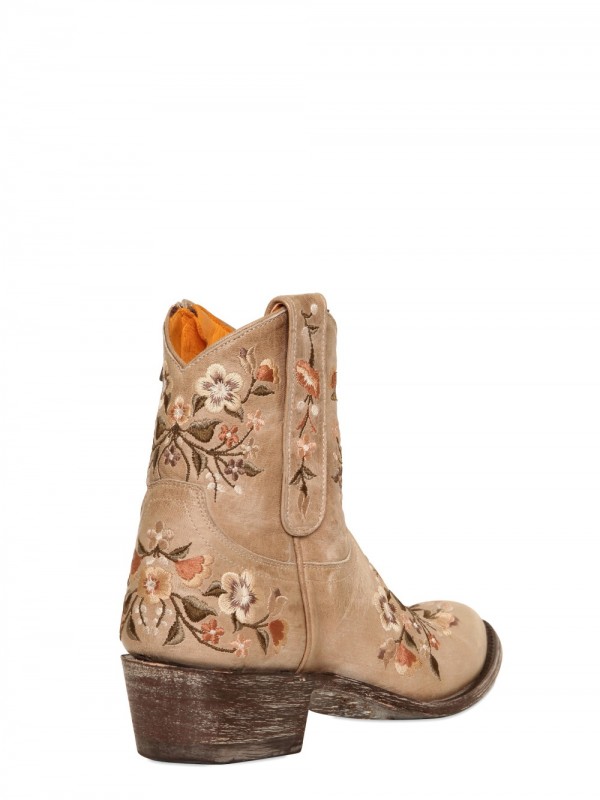 floral tooled boots