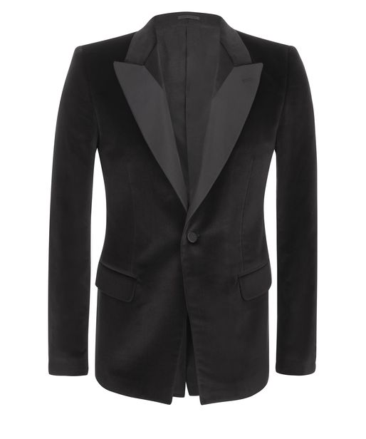 Lyst Alexander Mcqueen Velvet Tuxedo Jacket in Black for Men