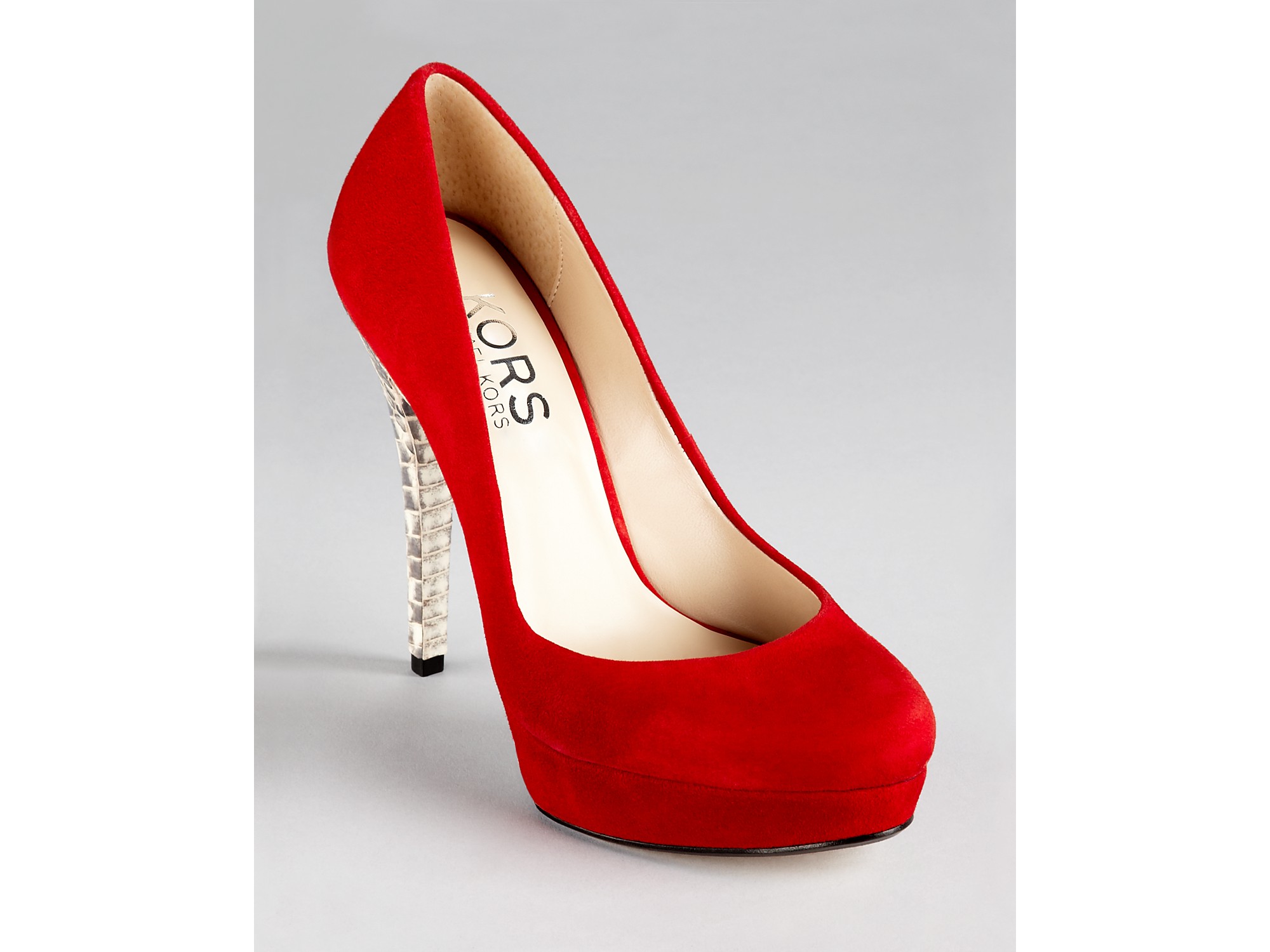 Michael kors red high heels Clearance