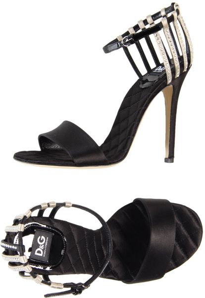 D&g High-Heeled Sandals in Black | Lyst