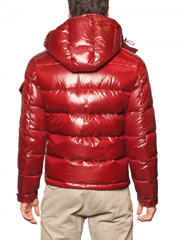 Moncler Maya Nylon Laque Quilted Down Jacket in Bordeaux (Red) for Men ...