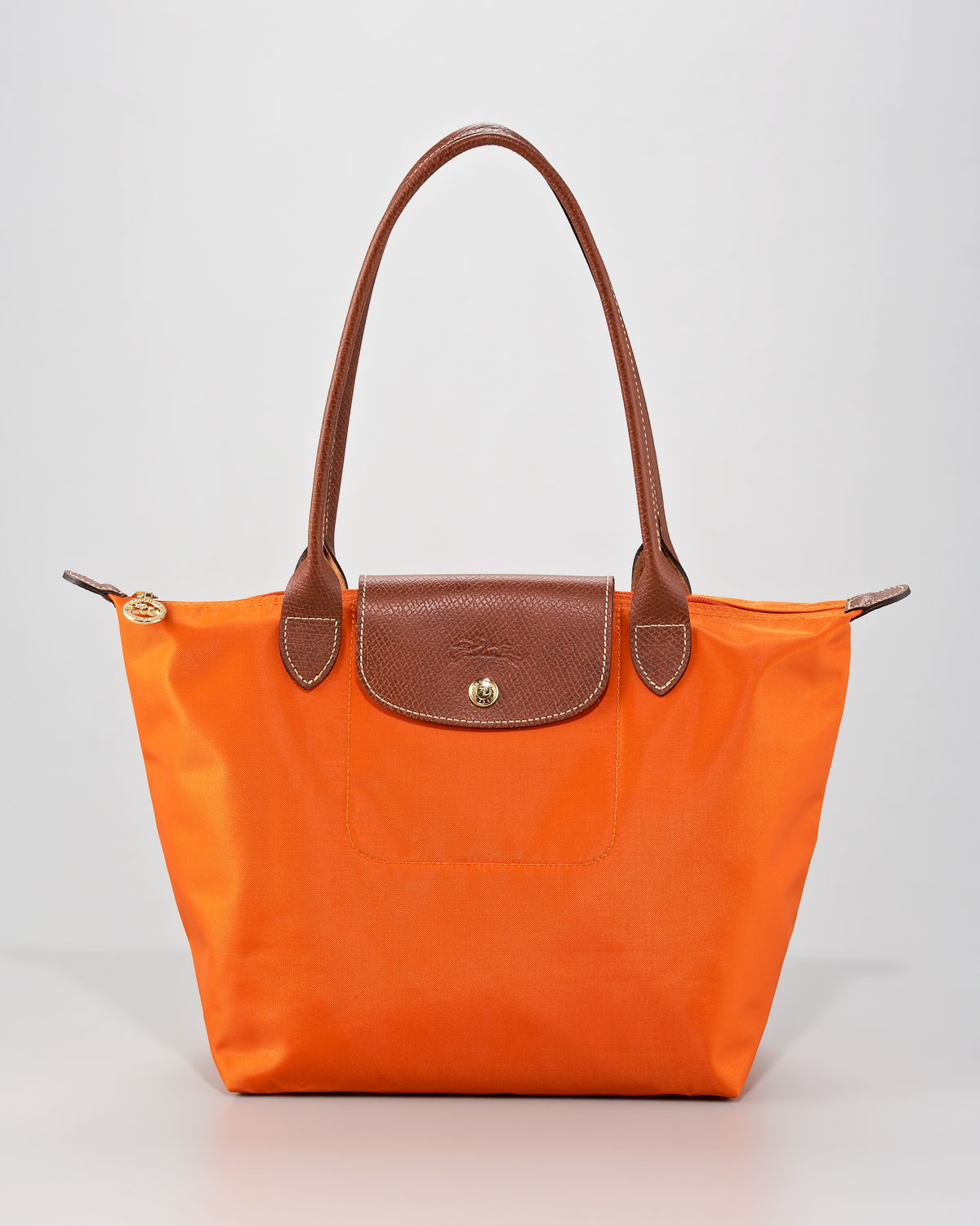 Longchamp Le Pliage Shoulder Bag Small in Orange | Lyst