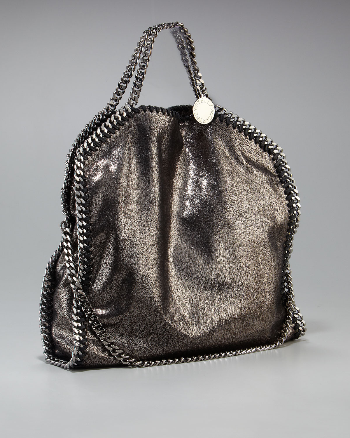 Lyst Stella Mccartney Falabella FoldOver Tote in Metallic