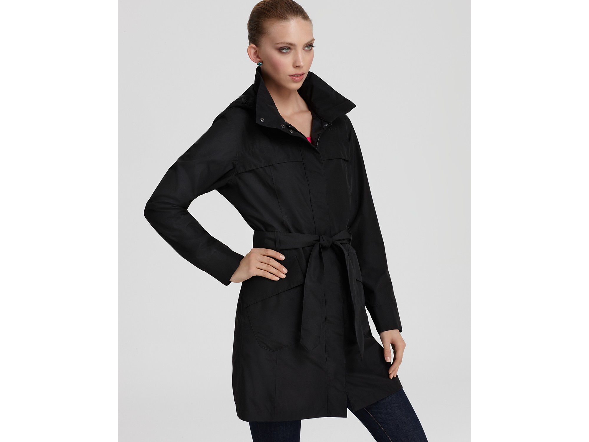 north face rain trench